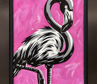 "Flamingo" Mixed Media