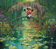 Mickey and Minnie in Giverny by James Coleman (fine art poster)-Disney,Disney Fine Art Posters,Framing Optional,James Coleman