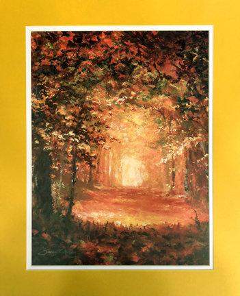 The Colors Of Fall by James Coleman (matted print)-James Coleman,Matted Prints,No Frame