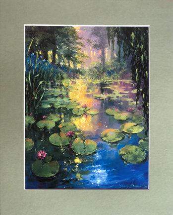 Giverny by James Coleman (matted print)-James Coleman,Matted Prints,No Frame