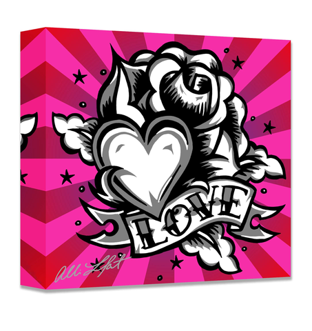 Love is a Rose-James Coleman Studios Shop-Allison Lefcort,Canvas Collectible,fota,FOTA2022,Giclee On Canvas,NEW,No Frame,wrapped canvas