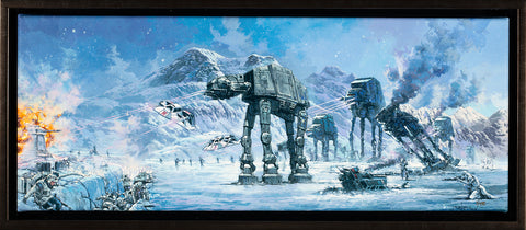Battle of Hoth by Rodel Gonzalez (wrapped canvas collectible), Star Wars