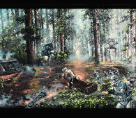 Battle on Forest Moon by Rodel Gonzalez (wrapped canvas collectible), Star Wars