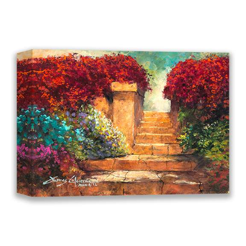 Garden Steps by James Coleman (wrapped canvas collectible)-Canvas Collectible,Giclee On Canvas,James Coleman,No Frame