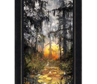 Golden Glow by James Coleman (framed LE canvas giclee)-fota,Framed Art,Giclee On Canvas,James Coleman,le,new