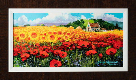 "Poppies and Sunflowers"