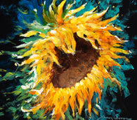 "Sunflower"-James Coleman-Flowers,FOTA2022,Framed Art,James Coleman,le,metal prints,NEW,OPTION Set 1 Master