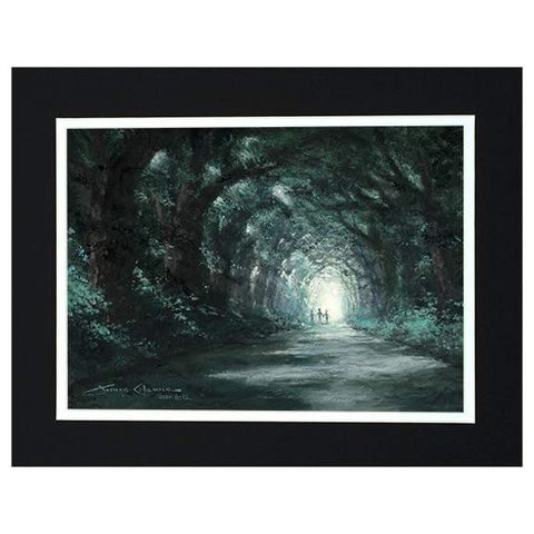 Tunnel Of Hope by James Coleman (matted print)-James Coleman,Matted Prints,No Frame