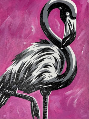 "Flamingo" Mixed Media