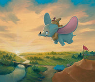 ''Flight Over the Big Top'' by Rob Kaz, Giclée on Canvas, Disney Treasure, Dumbo-Canvas Collectible,Disney,Giclee On Canvas,No Frame,Rob Kaz,wrapped canvas