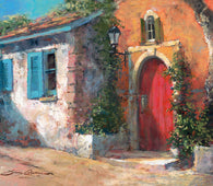 "Red Door"-James Coleman-Canvas Collectible,fota,Giclee On Canvas,James Coleman,wrapped canvas