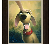 Good Dog by Rob Kaz (framed LE canvas giclee)-fota,Framed Art,Giclee On Canvas,le,Rob Kaz