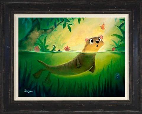 Hello Otto by Rob Kaz (framed canvas giclee)-fota,Framed Art,Giclee On Canvas,le,Limited Edition,new,Rob Kaz
