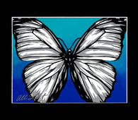 Blue Butterfly-James Coleman Studios Shop-Allison Lefcort,fota,FOTA2022,Matted Prints,NEW