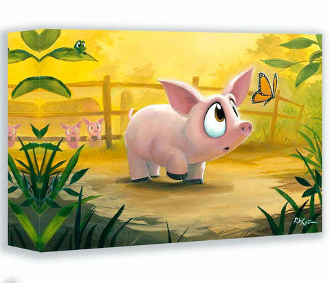 Beyond the Fence by Rob Kaz (wrapped canvas collectible)-Canvas Collectible,fota,Giclee On Canvas,No Frame,Rob Kaz