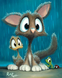 "Can We Come In"-Rob Kaz-Canvas Collectible,fota,FOTA2022,Giclee On Canvas,NEW,Rob Kaz,wrapped canvas
