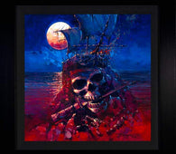 A Pirates Life by Rodel Gonzalez (framed metal print)-Framed Art,le,metal prints,pirates,Rodel Gonzalez
