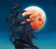 Moonlit Pursuit-James Coleman Studios Shop-Canvas Collectible,fota,Giclee On Canvas,Rodel Gonzalez,wrapped canvas