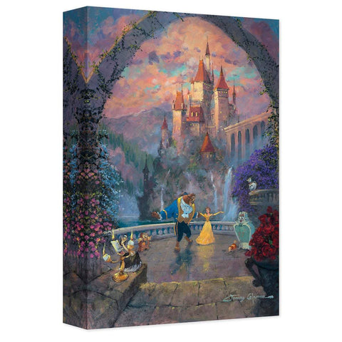 ''Beast and Belle Forever" by James Coleman, Giclée on Canvas, Disney Treasure-Canvas Collectible,Disney,Giclee On Canvas,James Coleman,No Frame,wrapped canvas