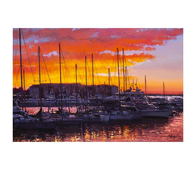 Sunset In The Keys by Rodel Gonzalez (framed LE canvas giclee)-fota,Framed Art,Giclee On Canvas,le,Rodel Gonzalez