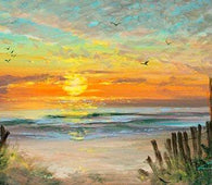 Sunset Memories by James Coleman (framed canvas giclee)-fota,Framed Art,Giclee On Canvas,James Coleman,le,new