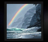 Rainbow's End by Rodel Gonzalez (framed metal print)-Framed Art,le,metal prints,new,Rodel Gonzalez