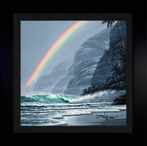 Rainbow's End by Rodel Gonzalez (framed metal print)-Framed Art,le,metal prints,new,Rodel Gonzalez