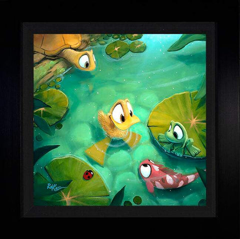Gathering Pond by Rob Kaz (framed metal print)-Framed Art,le,metal prints,new,Rob Kaz