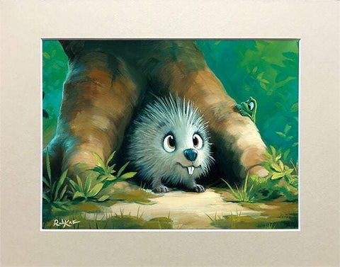 Quill You Be My Friend by Rob Kaz (matted print)-Matted Prints,new,No Frame,Rob Kaz